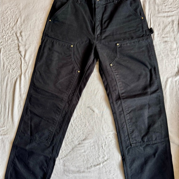 Carhartt Other - Carhartt Black Men's Cargo Work Pants with Reinforced Knees MADE IN USA